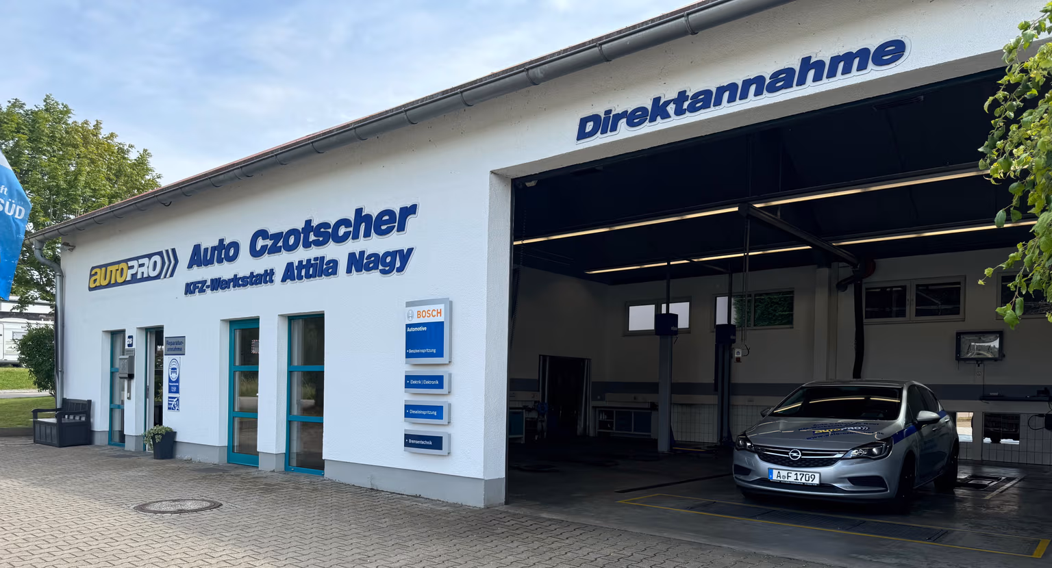 Einblick in die KFZ-Werkstatt Attila Nagy Rommelsried